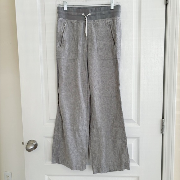 Athleta Pants - Athleta Pants Cabo Linen Osprey Grey Heather